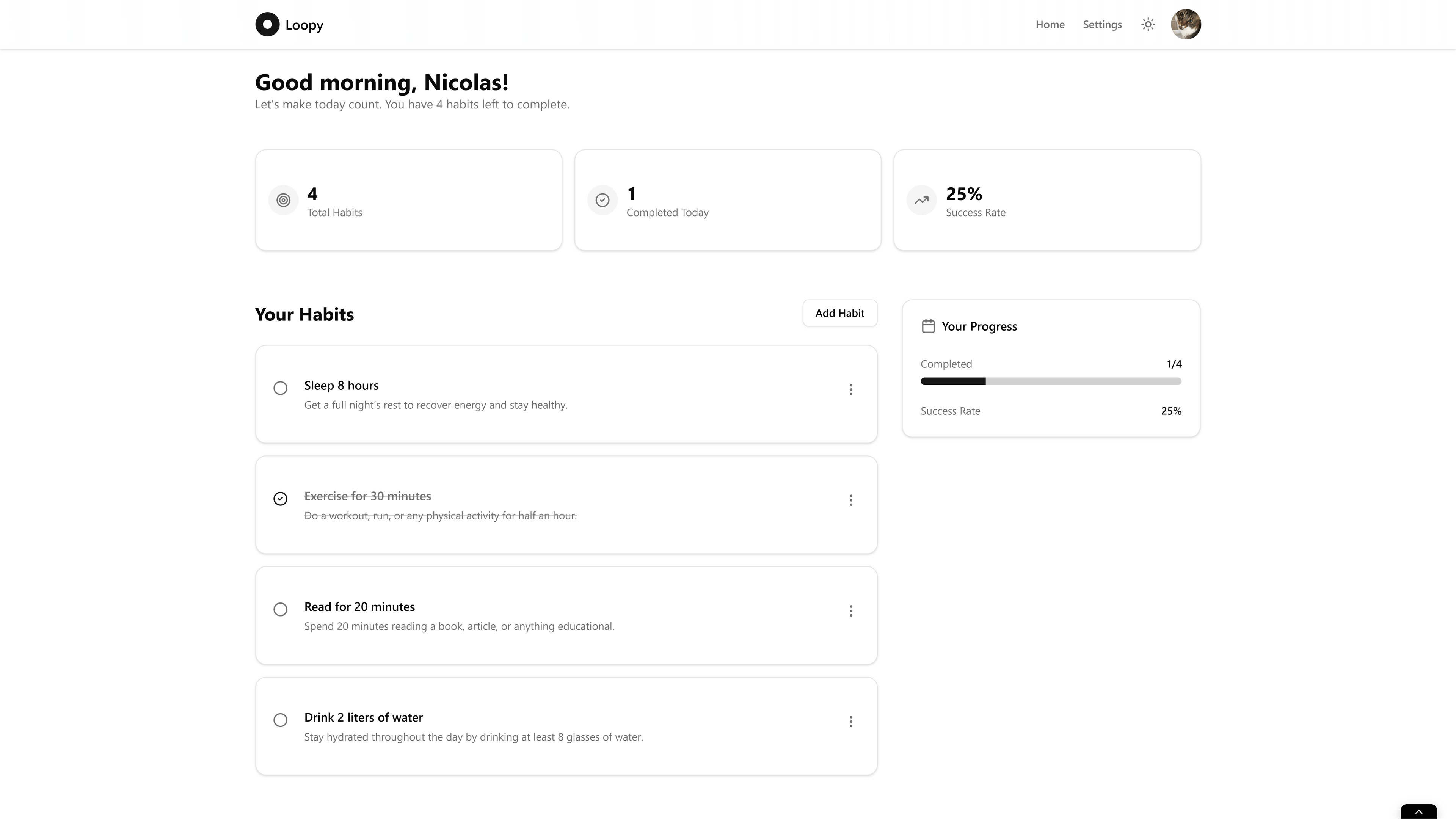 Loopy Dashboard Preview
